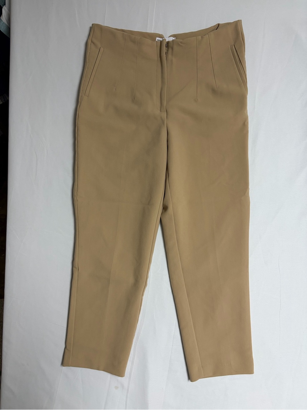 Nine West Men's Khaki Straight-Leg Chinos